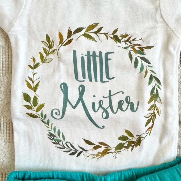 Baby boy little mister hospital outfit NB new! - Picture 3 of 3